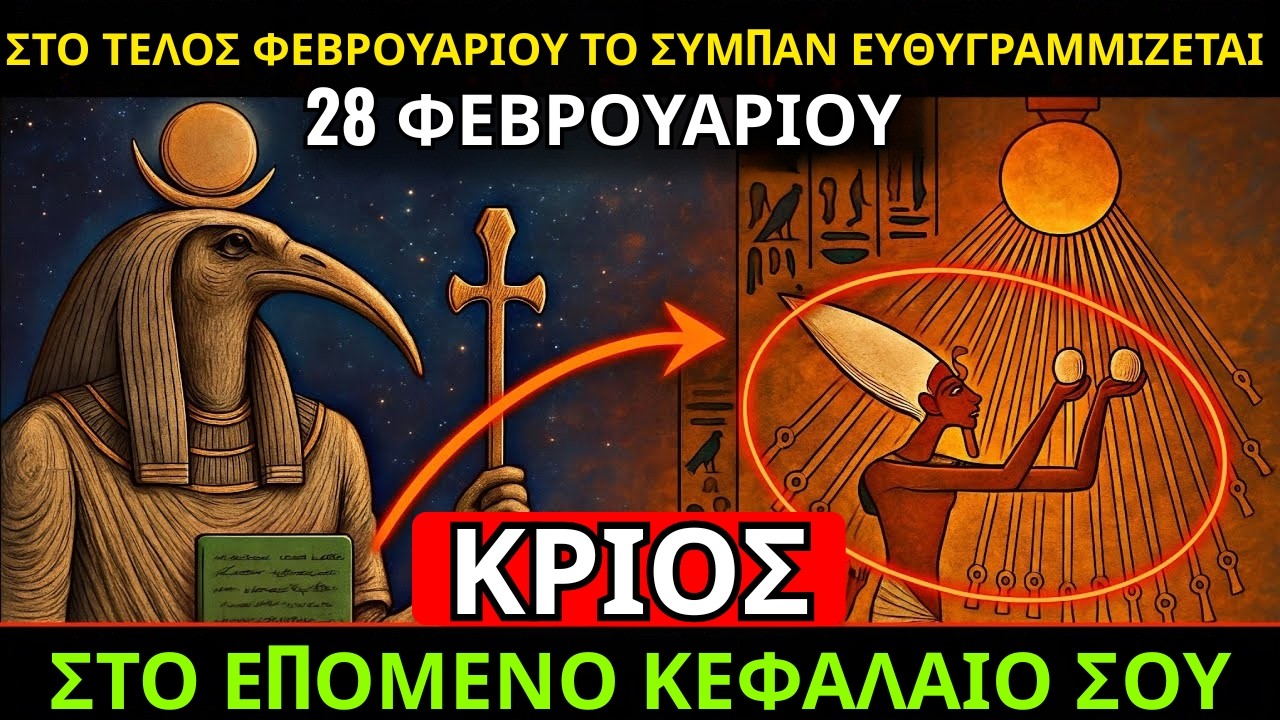 ♈ ΚΡΙΟΣ!! ΤΕΛΟΣ ΦΕΒΡΟΥΑΡΙΟΥ — ΤΟ ΣΥΜΠΑΝ ΠΡΟΕΤΟΙΜΑΖΕΙ ΑΣΤΑΘΕΡΑ ΤΟ ΕΠΟΜΕΝΟ ΚΕΦΑΛΑΙΟ ΣΟΥ 🌅✨