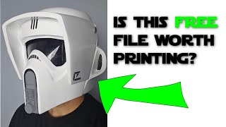 3D Printed Scout Trooper Helmet | Review And Build | 3D Print Ideas