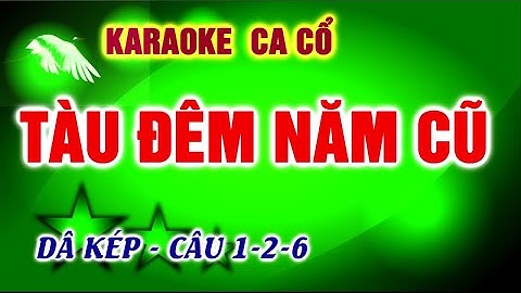 Karaoke ca cổ tàu đêm năm cũ [ Dây kép mới ]