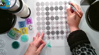 Detalles FacetedBeadArt Squares Beading Tutorial - E - 2 needle Guía
