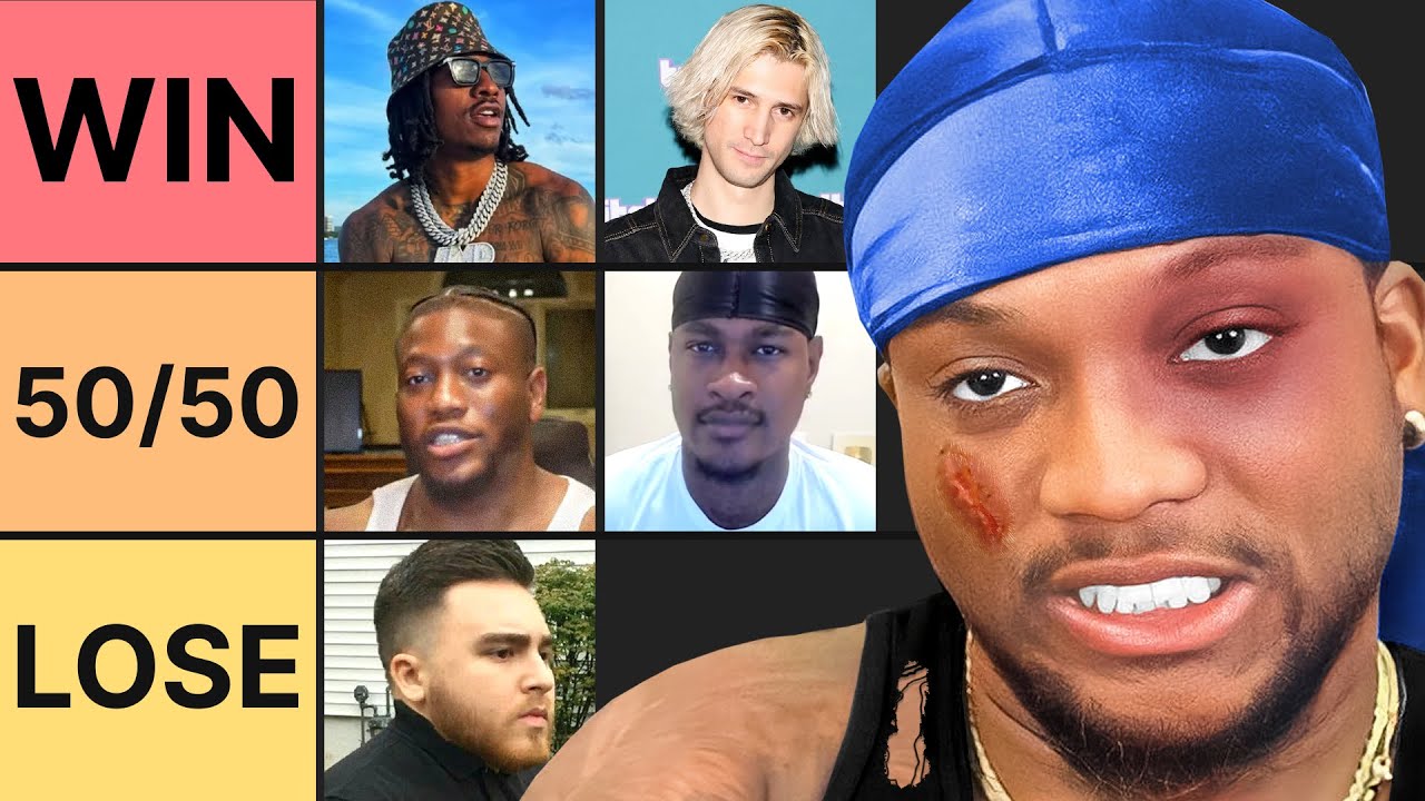 RANKING EVERY STREAMER THAT I'D BEAT IN A FIGHT
