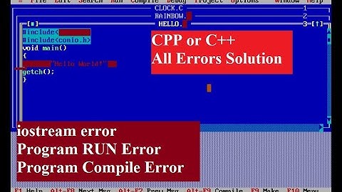 Turbo C++ All Errors Solution | Turbo C++ Program not Run , Compile Solution | HTU