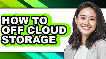 How to Off Cloud Storage (only Way)