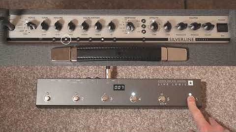 Switching Silverline Series with Live Logic MIDI Footcontroller | Blackstar