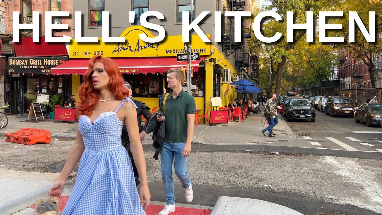 NEW YORK CITY Walking Tour [4K] - HELL'S KITCHEN - YouTube