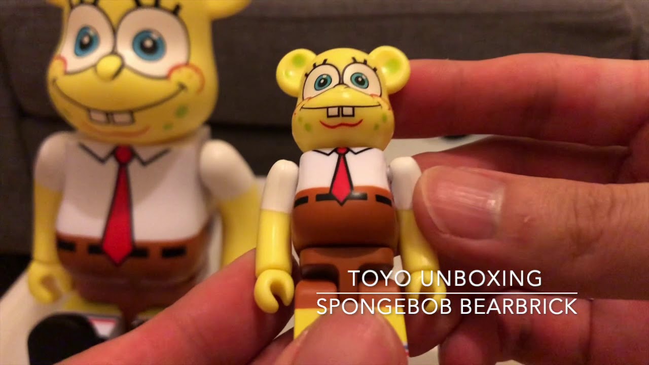 Spongebob Bearbrick 400% & 100% unboxing - YouTube