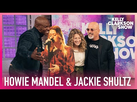 Howie mandel surprises daughter jackie shultz with kelly clarkson cardboard cutout