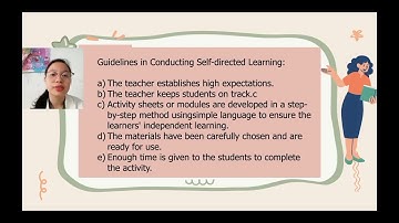Unit 3 Lesson 6: Self-directed Learning.