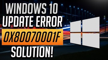 How to Fix Windows Update Error 0x80070001f in Windows 10 [2023Tutorial]