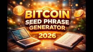 New Free Bitcoin Seed Phrase Generator / Crypto Wallet Seed Phrase Tool 2026 | Seed Generator PC