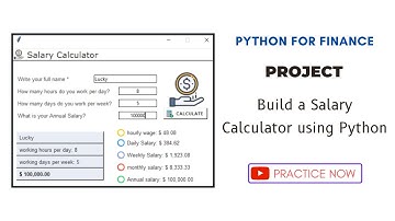 How to build Salary Calculator using python | Python projects and exercises