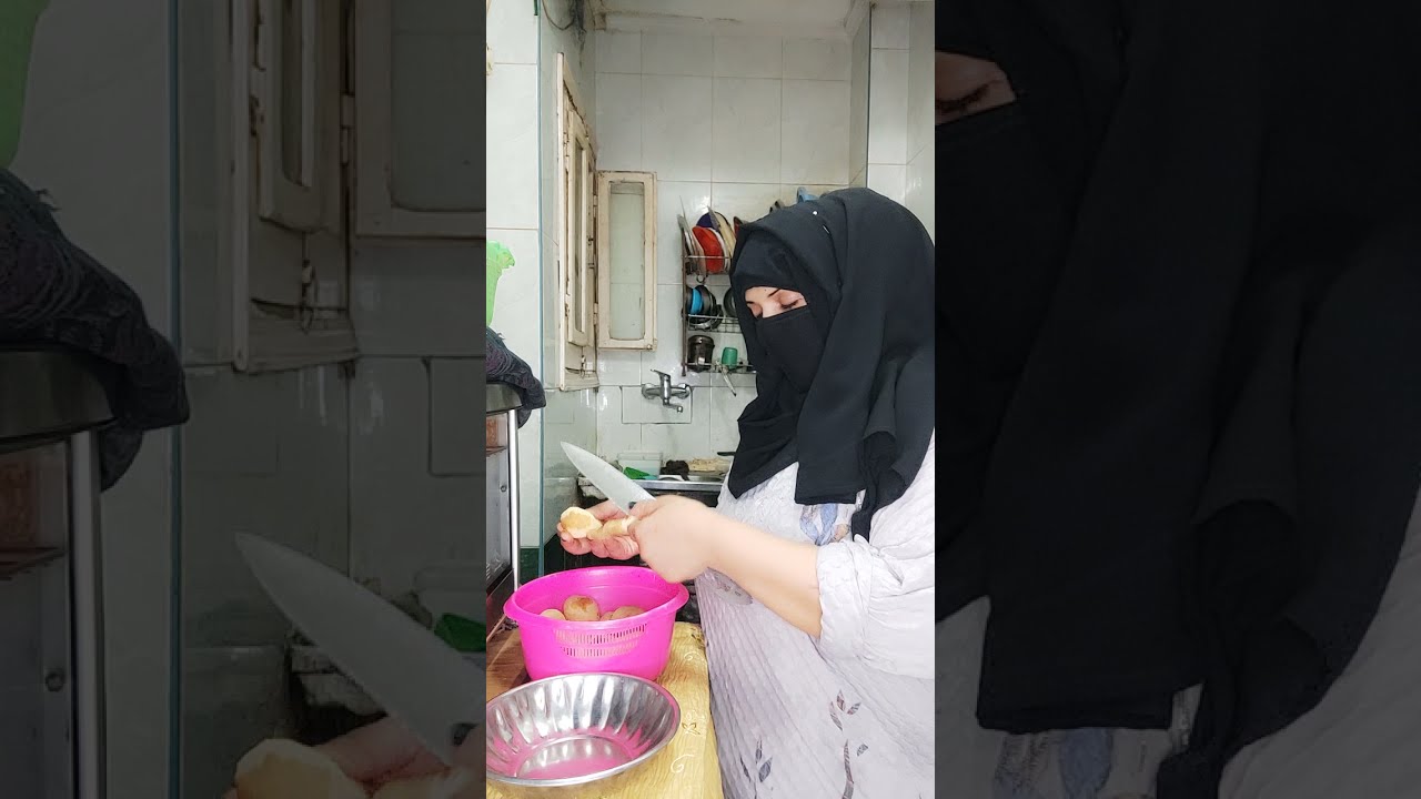 النهارده  نظافه المطبخ   مع  اطعم اكله بطاطس