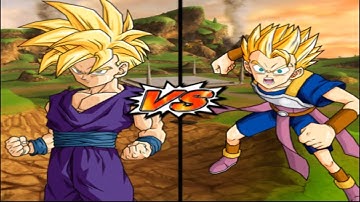 DBZ Budokai Tenkaichi 4 - Teen Gohan SSJ VS Cabba SSJ