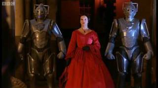 Miss Hartigan confronts the Doctor and Rosita. - Doctor Who: The Next Doctor - BBC