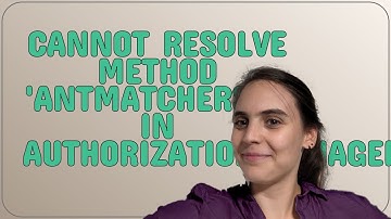 Cannot resolve method 