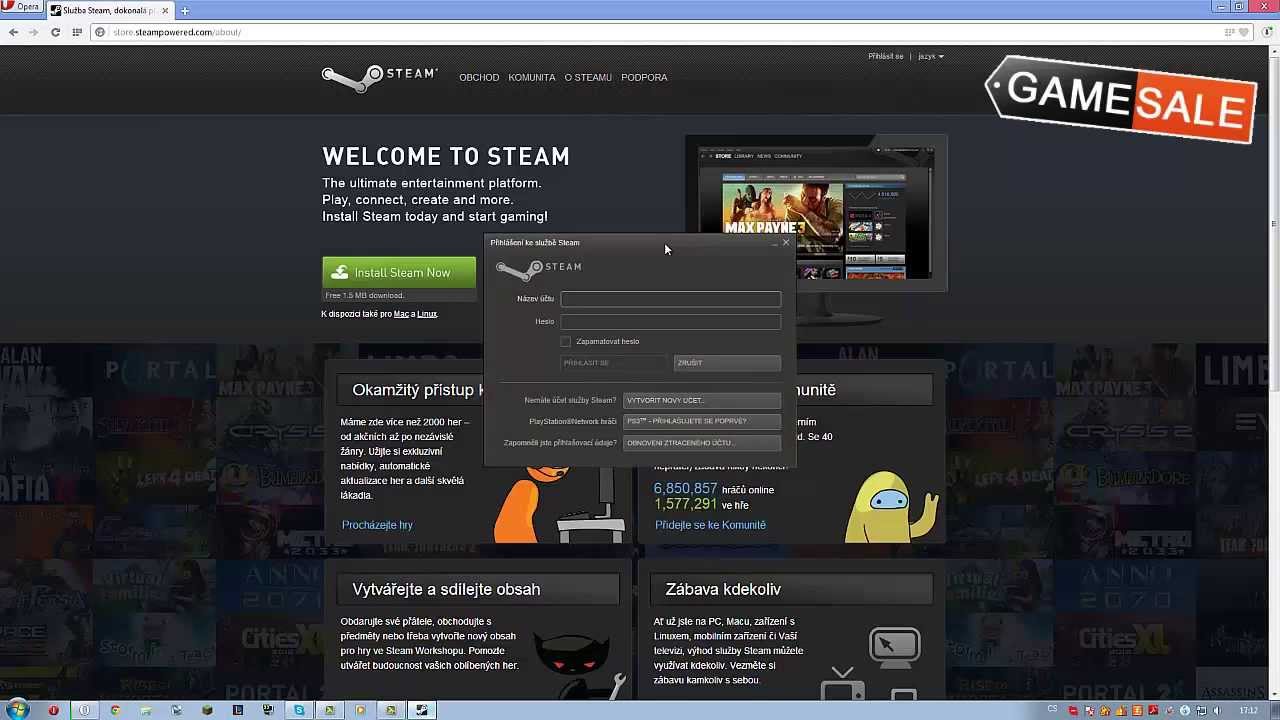 Jak nainstalovat hru přes Steam?