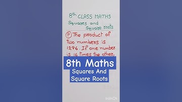 The product of two numbers is 1296. If one number is 16 times the other find the numbers