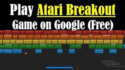 ATARI BREAKOUT GAME: google website