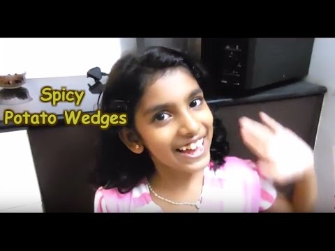 Spicy Potato wedges simple cooking for kids in my kitchen - YouTube
