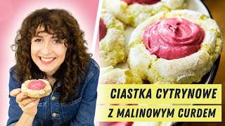 Cytrynowe ciasteczka z malinowym curdem! Na jednym się nie skończy 🍪