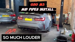 BMW G80 M3 MID PIPE INSTALL (SO MUCH BETTER)