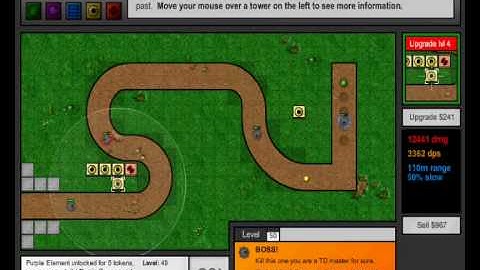 Flash Element TD 2 - last lvl - easy - not high score