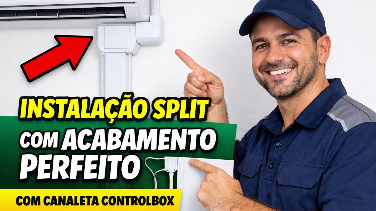  Instalação de Ar-Condicionado com Canaleta ControlBox | Acabamento Profissional
