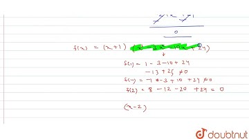 Using factor theorem, factorize the polynomial x^4-2x^3-13 x^2+14 x+24 | 9 | FACTORIZATION OF PO...