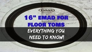 evans 16 emad drum head for floor tom conversion