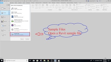 Revit_Open Sample file/Mở file mẫu mặc định của Revit.