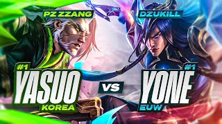 #1 Yasuo KOREA vs #1 YONE EUW... *ANIME BATTLE!*