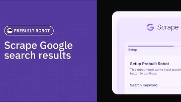 Scrape Google search results