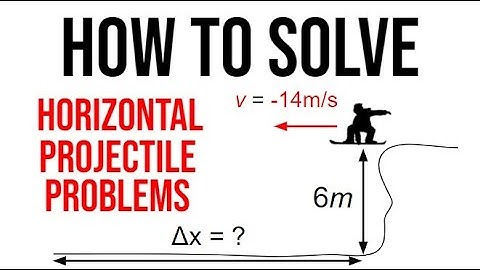 Horizontal Projectile Example Problems