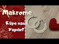 Makrome Küpe Yapımı | Making Macrame Earring | Kendin Yap 💖🦋🥰#makromeküpe #diy