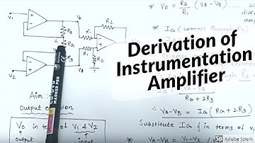 INSTRUMENTATION AMPLIFIER  derivation in simple way( HINDI ) | Electronics Subjectified