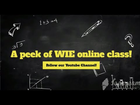 WIE's Face-to-face online English course