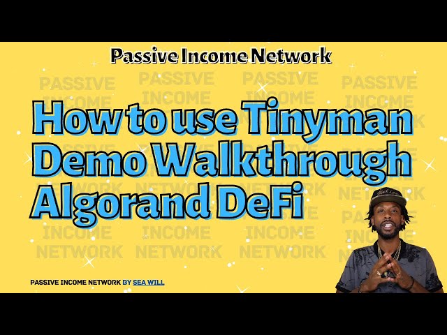 Tinyman is THE decentralized exchange on Algorand (FULL DEMO)