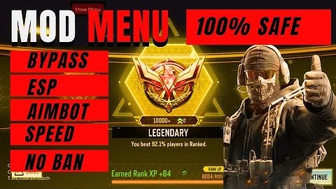 CODM MOD MENU | GLOBAL & GARENA | IOS & ANDROID | VIP MOD NO BAN | SAFE MAIN ACCOUNT