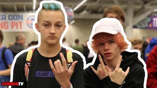 The BACKPACK KID teaches me how to FLOSS dance???