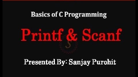 Printf & Scanf Function (Basic of C Programming Part-1)