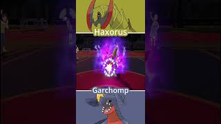 GARCHOMP vs HAXORUS | Dragon Pokémon Battle #pokemon