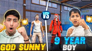 Lone Wolf God Sunny Vs My 9 Year Old Brother 🤣😂Crazy Challenge - Free Fire India