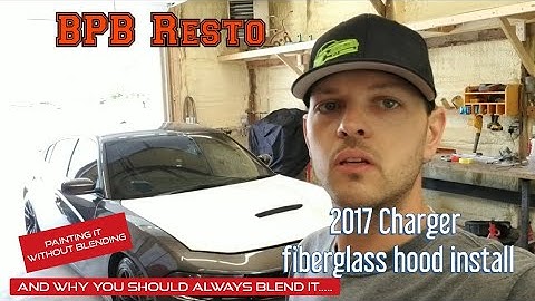 2017 Dodge Charger gets a new glass hood painted without blending and other shop shenanigans