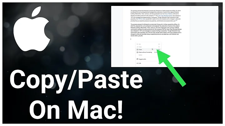 How To Copy and Paste On Mac Desktop or Macbook Laptop
