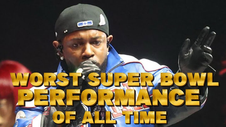 KENDRICK LAMAR HAD THE WORST NFL SUPER BOWL PERFORMANCE OF ALL TIME!