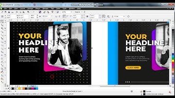 how to make creative social media ads design using coreldraw