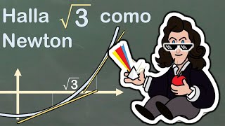 Hallar el valor de raíz cuadrada de 3 como Newton