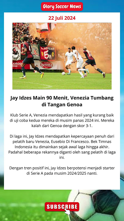 Jay Idzes Main 90 Menit Lawan Genoa #football #jayidzes