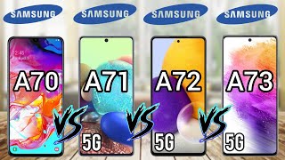 Samsung Galaxy A73 5G Vs Galaxy A72 5G Vs A71 5G Vs A70 | Full Comparison (2022)