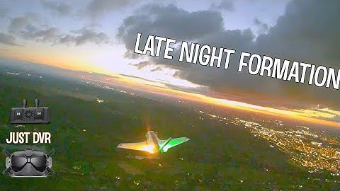 🌃 Into the Night Formation 🛩🛩 AtomRC Dolphin & Swordfish, Ritewing Mini Drak & Spec - Fixed Wing FPV